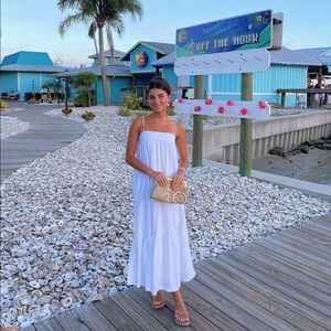 Abercrombie Asymmetrical Tiered Maxi Dress